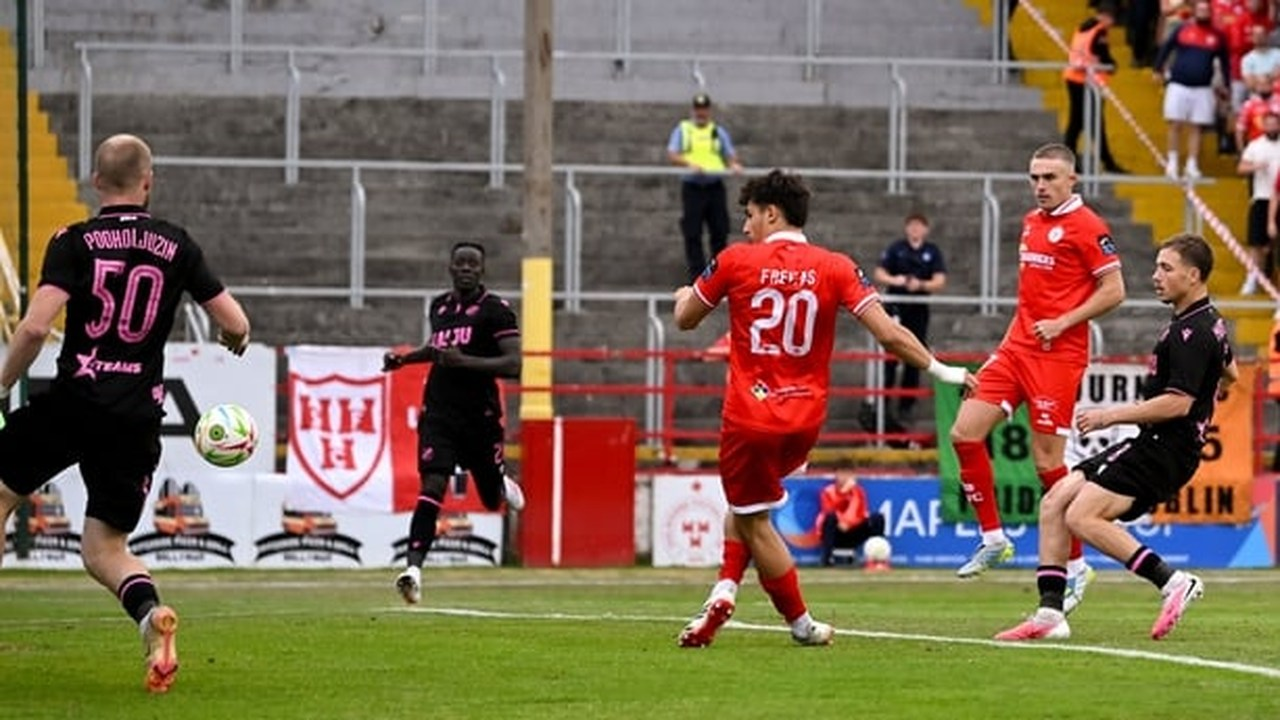 Shelbourne score five against Nõmme Kalju in a lively first leg
