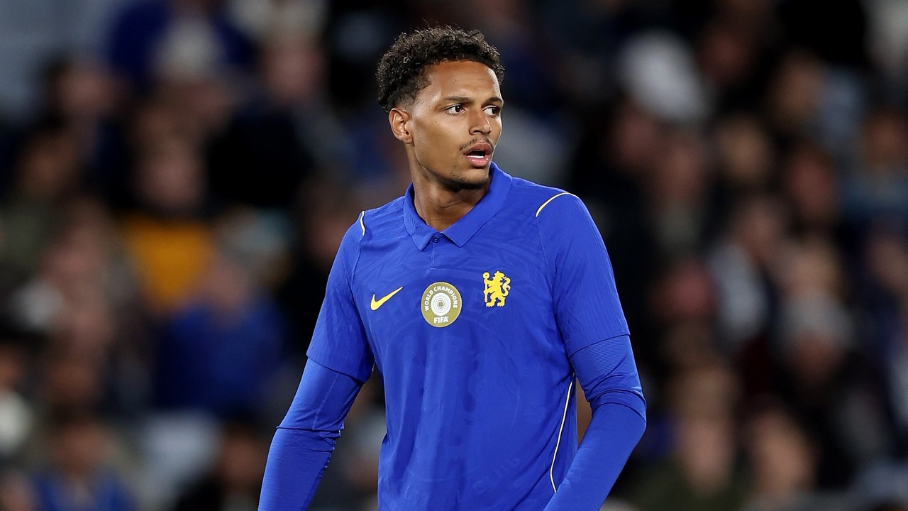A Chelsea forward during the match against Fulham