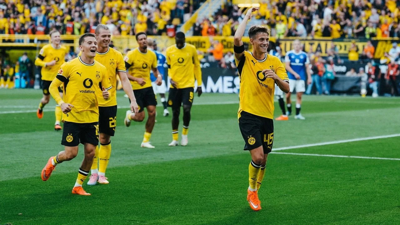 Dortmund build an early lead and protect it with ten men against Hamburg