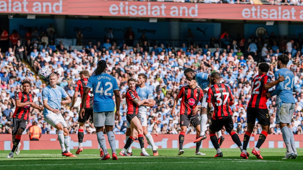 Manchester City defeated Bournemouth 2-1 despite late pressure