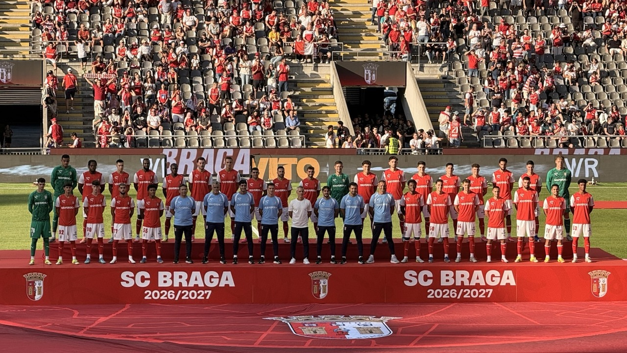 Braga players pose for their 2026 team photograph