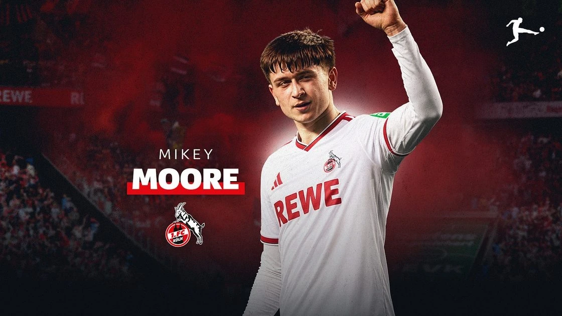 Supporting image for Cologne sign Mikey Moore after his seven-goal season at Rangers